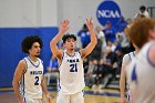 MBBall vs Emerson  Wheaton College Men's Basketball vs Emerson College is the first round of the NEWMAC Basketball Championships. - Photo By: KEITH NORDSTROM : Wheaton, basketball, NEWMAC MBBall2024